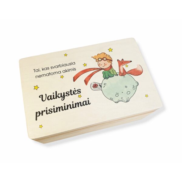 Medinė dėžutė „VAIKYSTĖS PRISIMINIMAI“