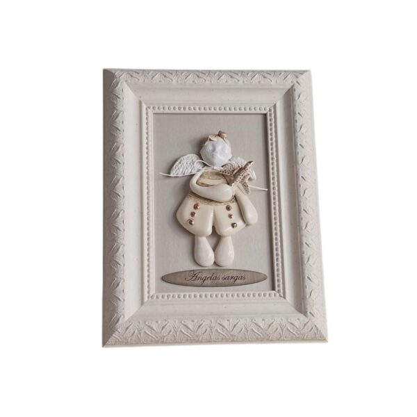 Angelas Sargas „LAUMŽIRGIO NAMAI", 17x20cm”