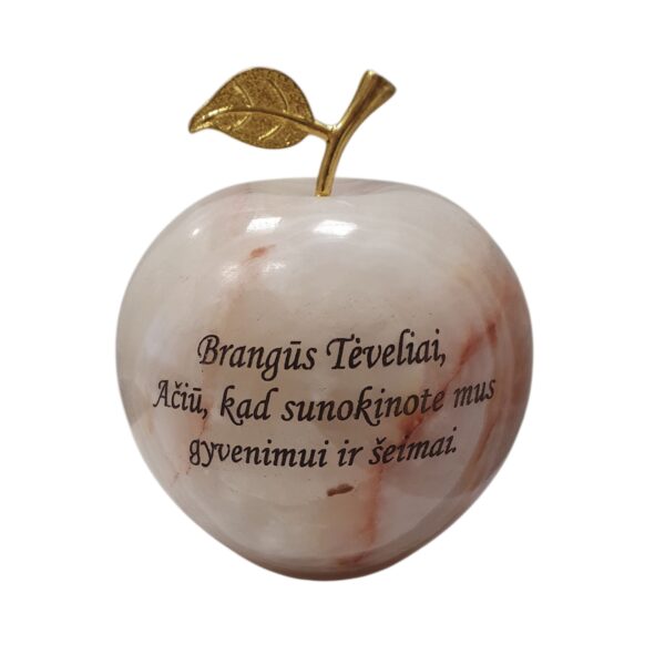 Padėka tėvams "ONIKSO OBUOLYS", 12 CM