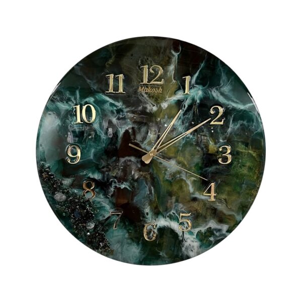 Rankų darbo laikrodis „MAKOSH AUKSO DULKĖS”, 50 cm