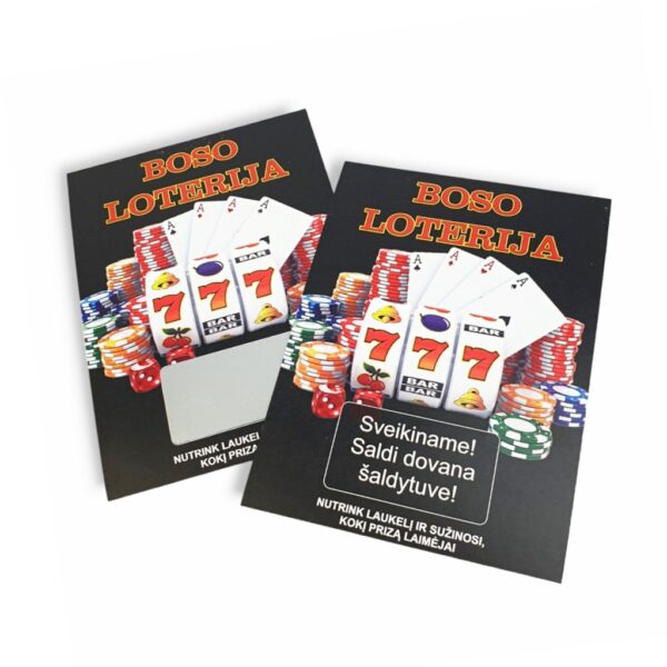 Nutrinamas bilietas „BOSO LOTERIJA"