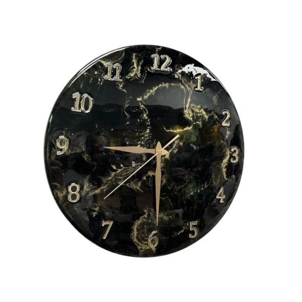 Rankų darbo laikrodis „JUODAS 40 CM MAKOSH”