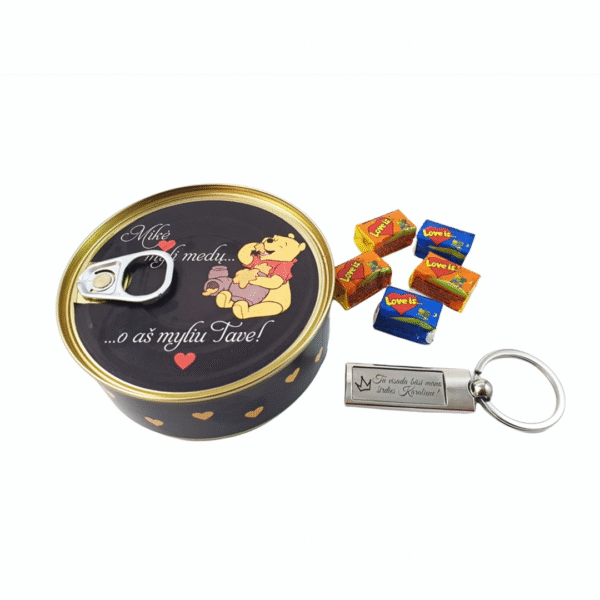 Dovana konservų dėžutėje "ŠIRDIES KARALIENEI"