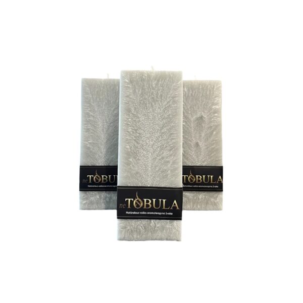 SIDABRINĖ KVADRATINĖ ŽVAKĖ (STIPRŪS KVAPAI)