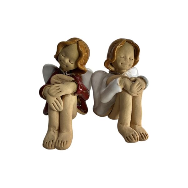 Sėdintis angelas sargas "LONI KERAMIKA"