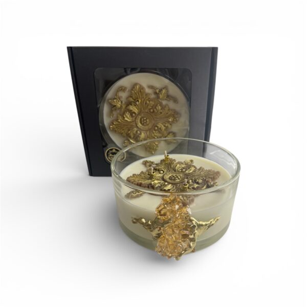 Sojų vaško žvakė „KRISTALAS MAXI”