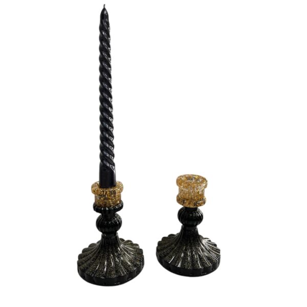 Žvakidė „BAROQUE - JUODA"
