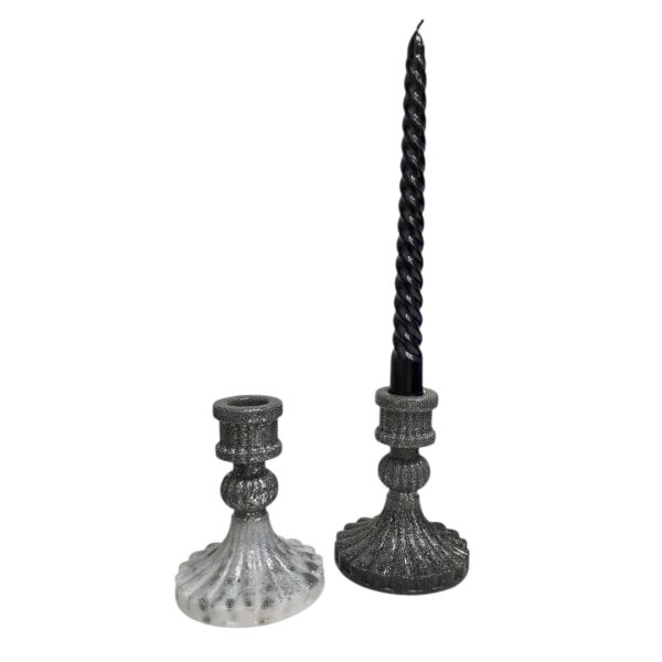 Žvakidė „BAROQUE – SIDABRINĖ”