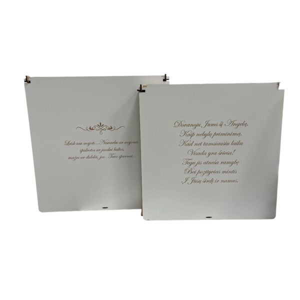 Medinė dėžutė angelams rėmeliuose