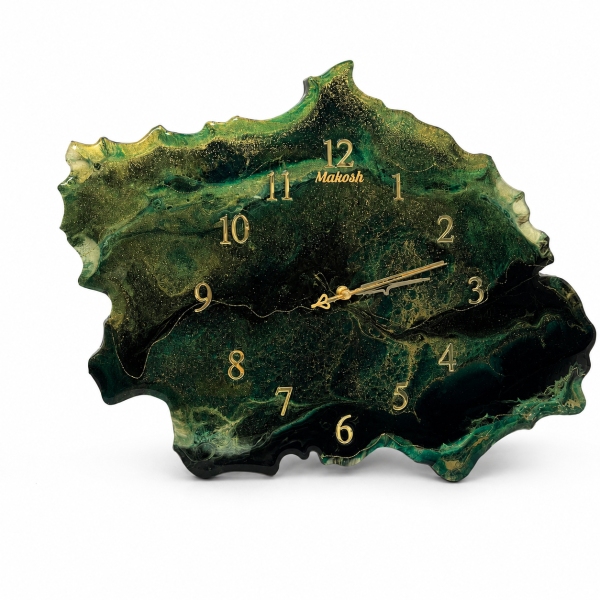 Rankų darbo laikrodis „MAKOSH CLOUD-ŽALIAS”-2